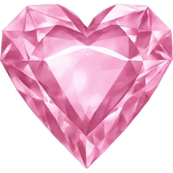 Pink heart diamond shaped