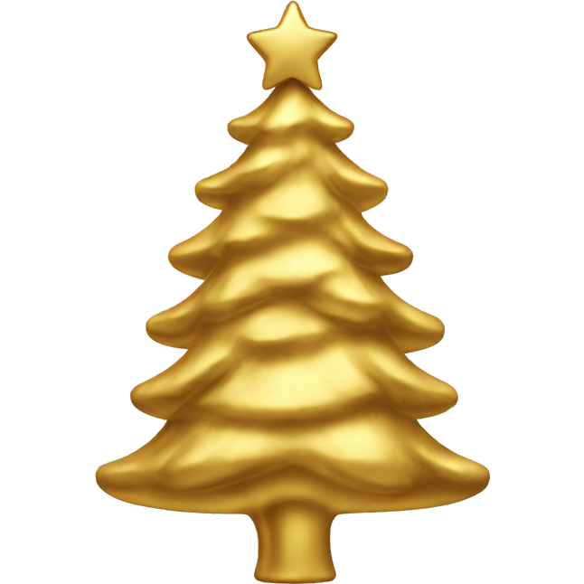 Gold christmas tree