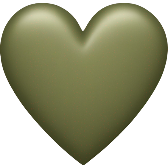 Khaki green heart