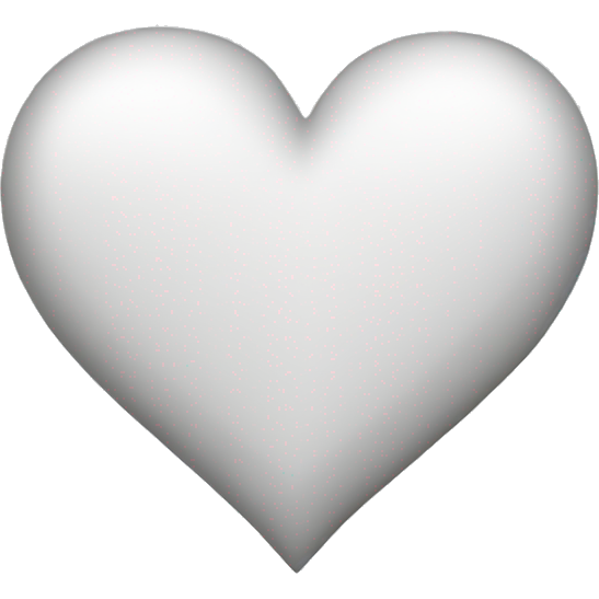 White heart emoji