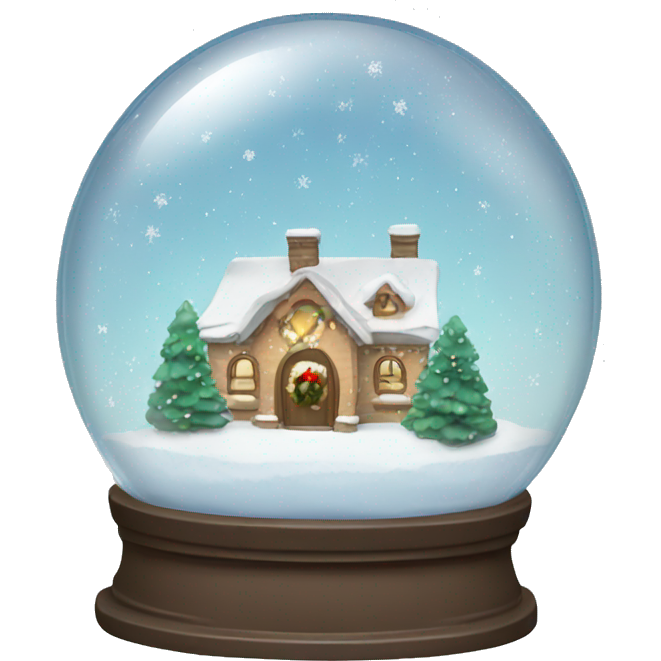 Christmas magic snow globe
