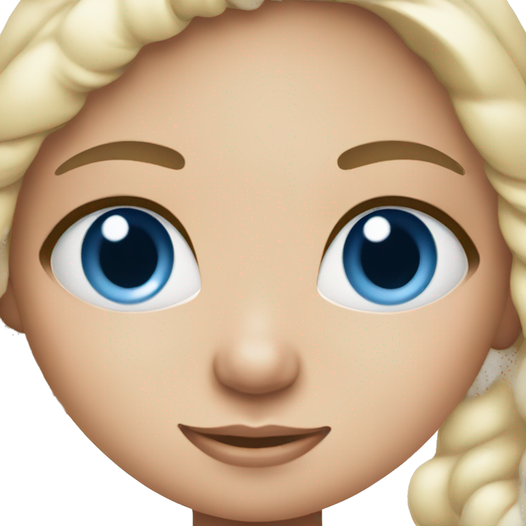 Girl with blue eyes and wearing pajamas