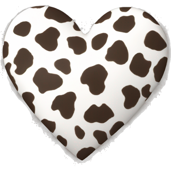 Heart with cow print
