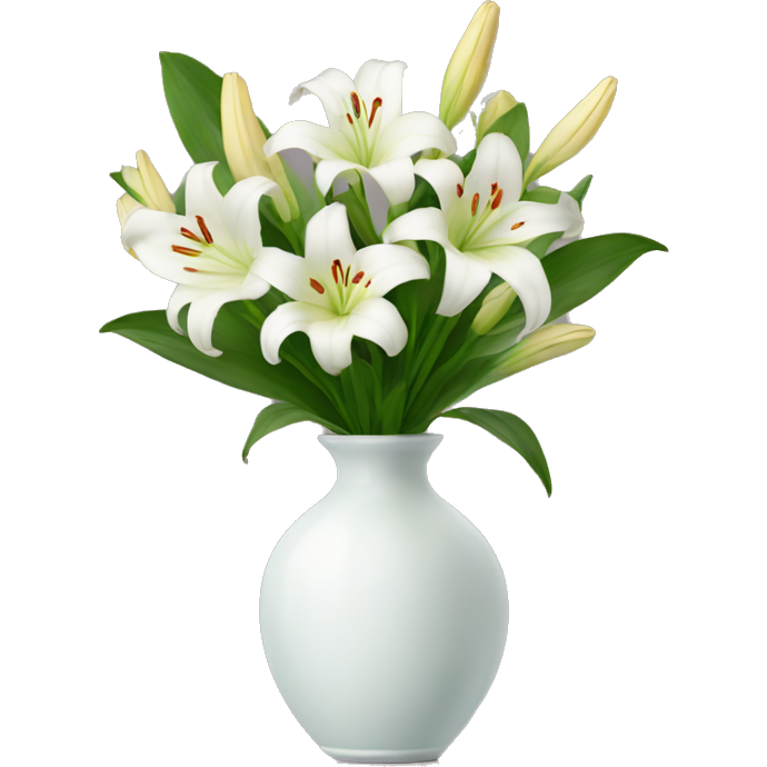 Lily bouquet in a vase