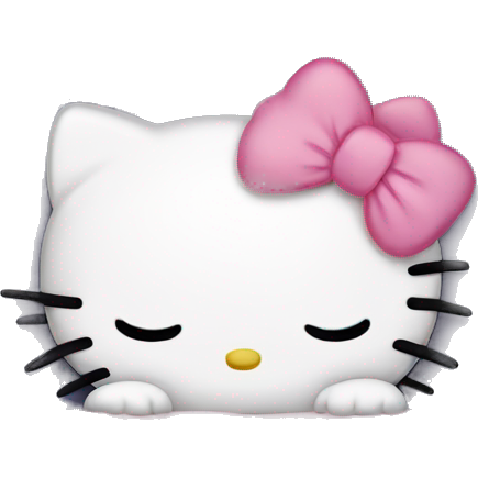 Hello kitty sleeps