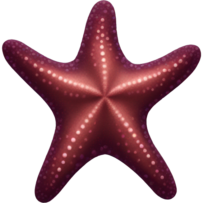 Maroon starfish
