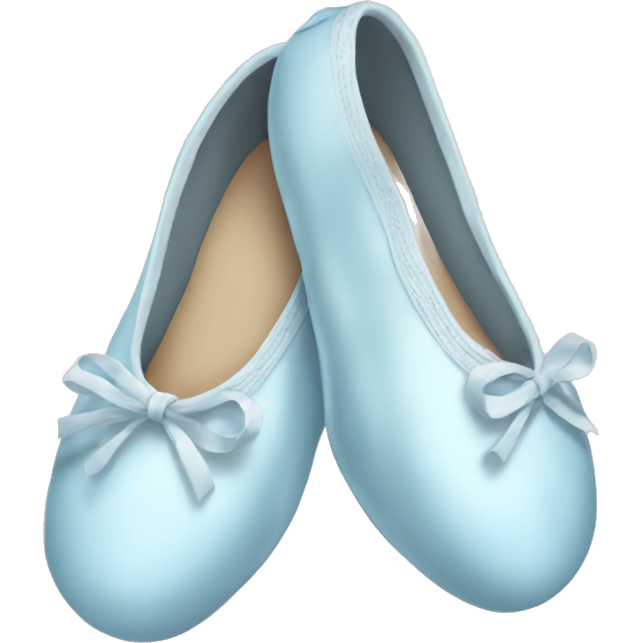 Pale blue ballet shoes