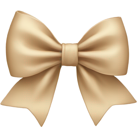 Beige bow