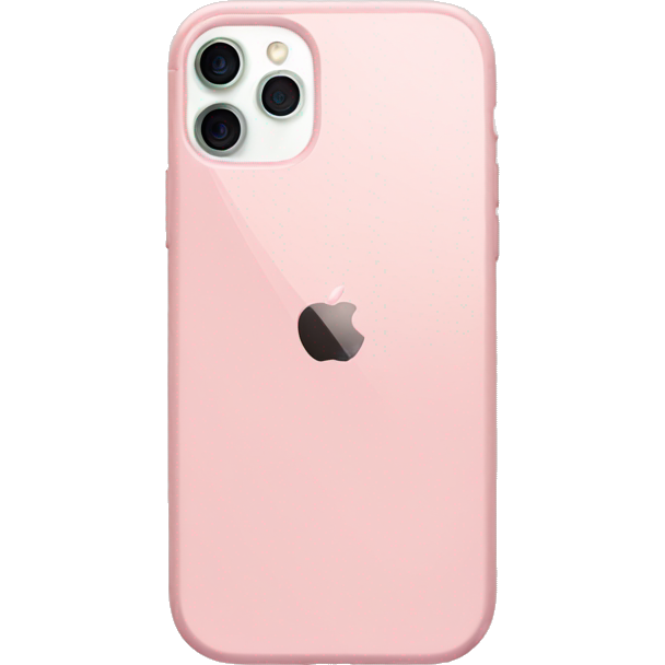 Light pink iPhone 12 with a light pink case