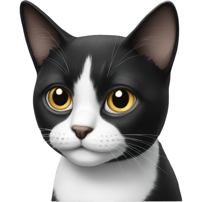 Black and white cat