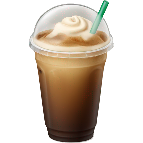 Starbuck ice coffee with ice cubes