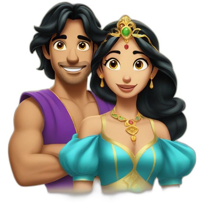 Aladdin and jasmine