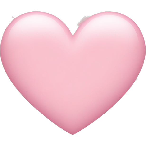 Baby pink heart