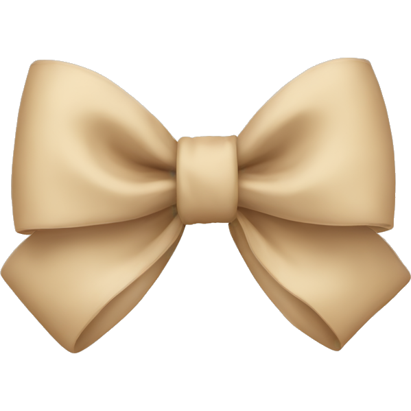 Beige bow