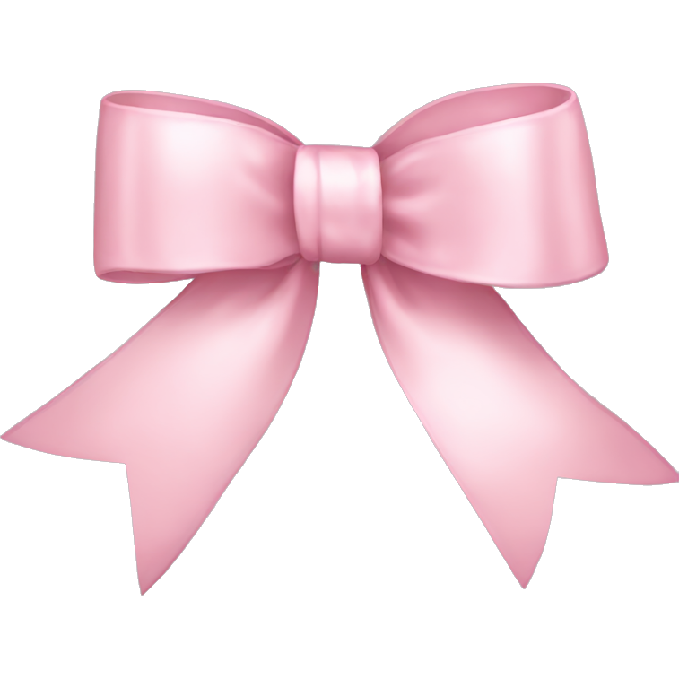 Light pink ribbon bow