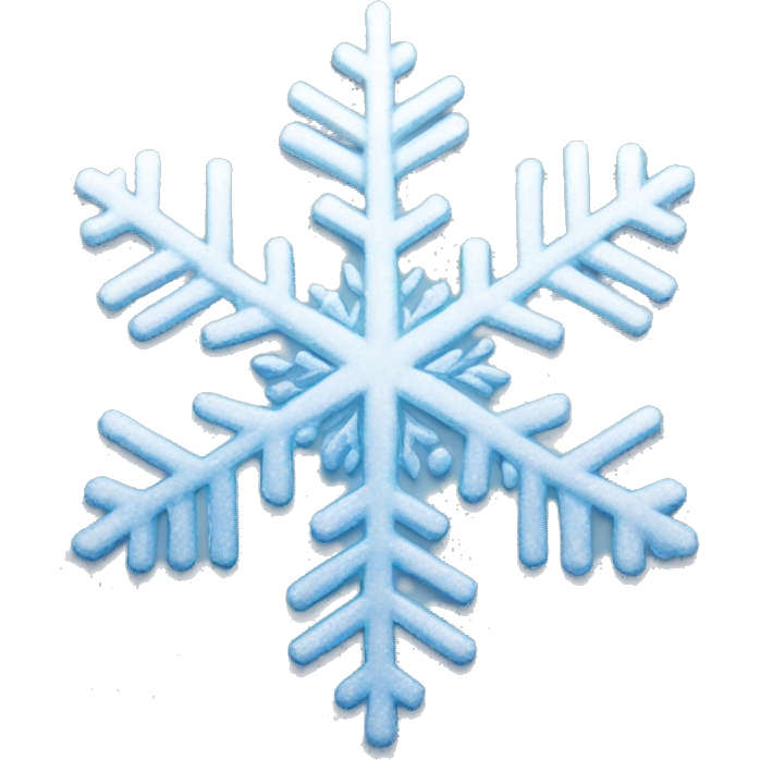Shimmering snowflake