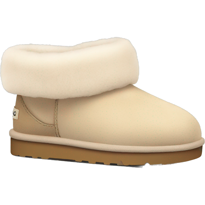 Pastel beige cute ugg slippers