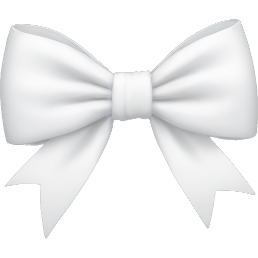 White bow