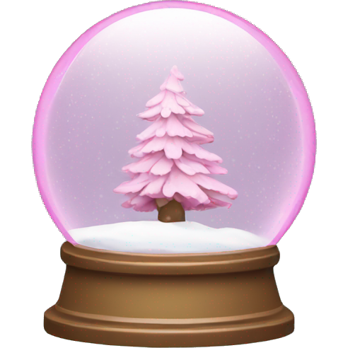 Pink snow globe
