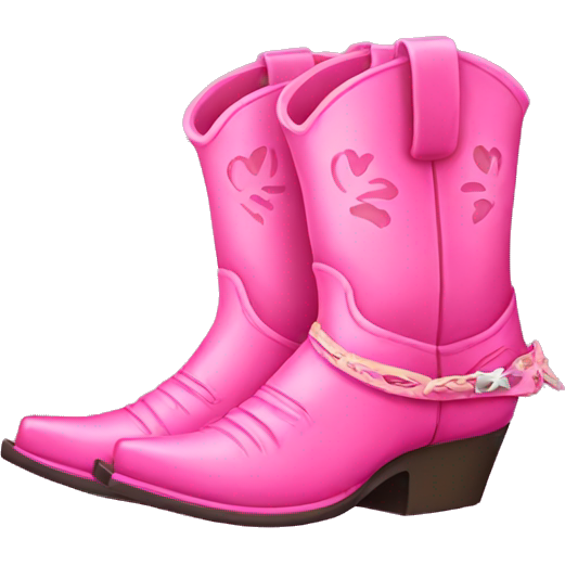 Pink cowboy boots
