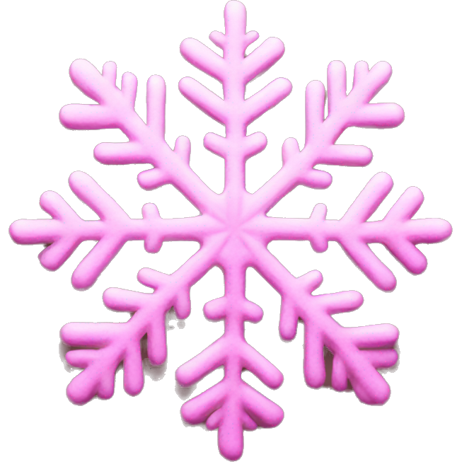 Pink snowflake