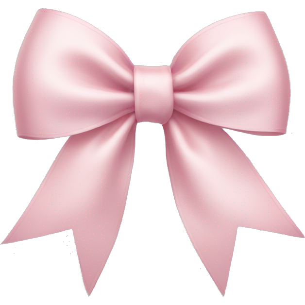 Pale pink ribbon bow