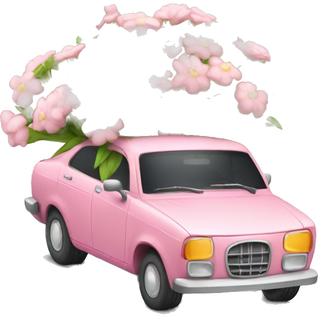 Car holding flower