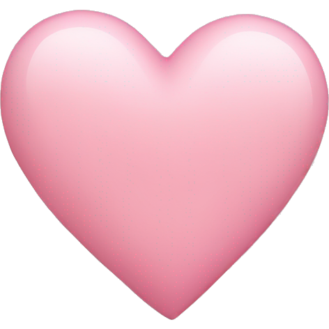 Soft pink heart