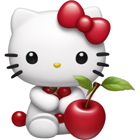 Hello kitty with cherry