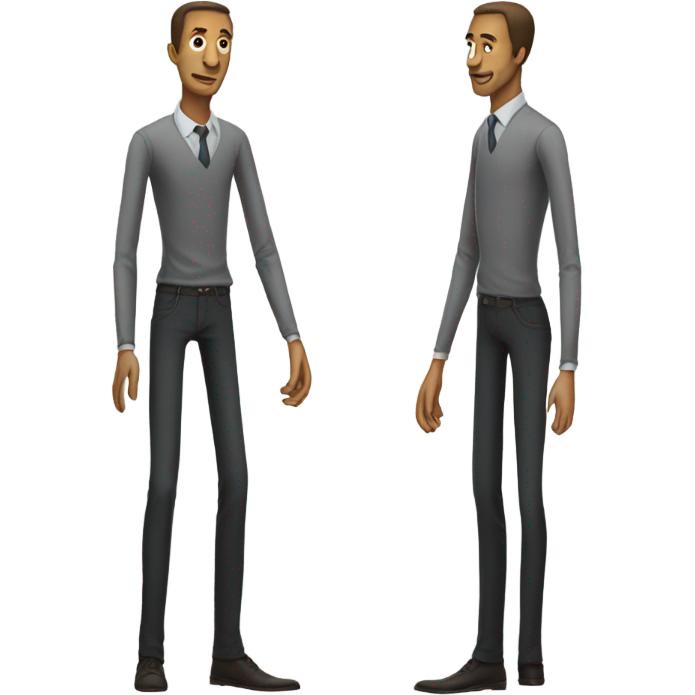 Man with really long legs