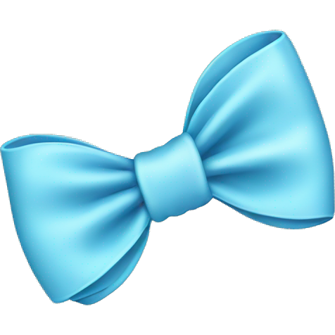 Baby blue bow