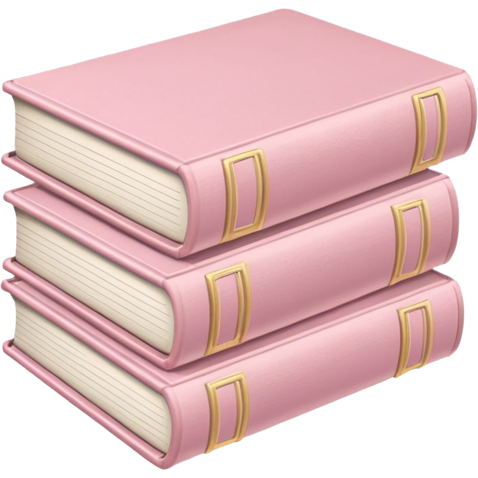 Light pink books stacked