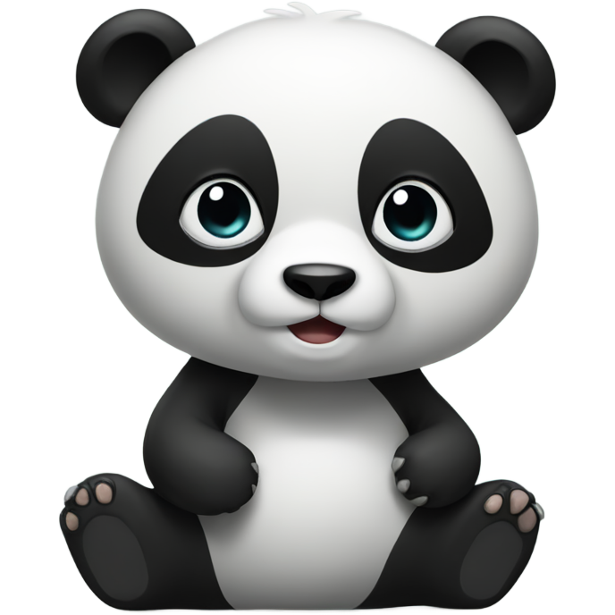 An panda with trunk