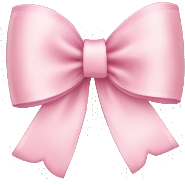 Light pink ribbon bow