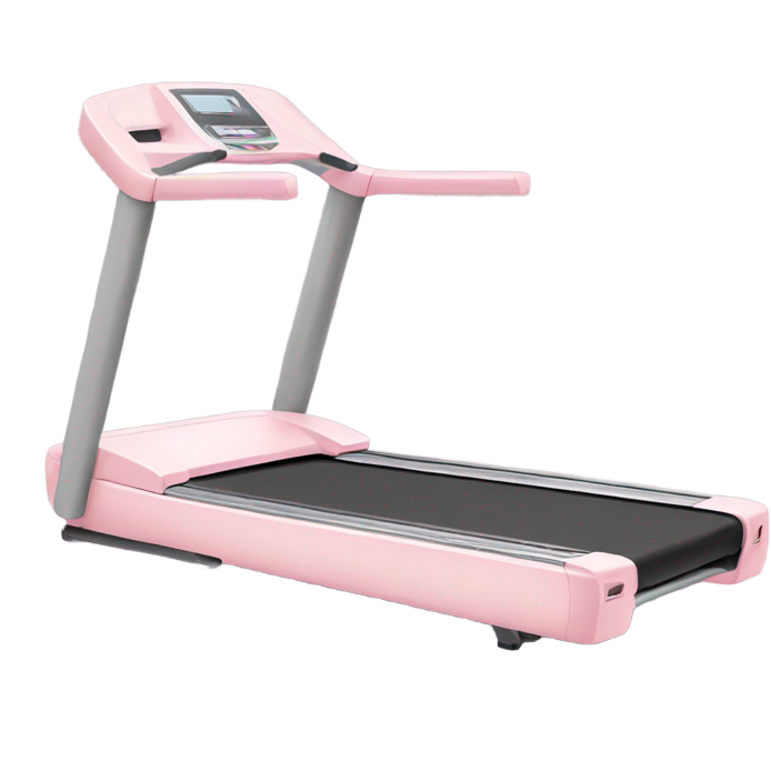 Pastel pink treadmill