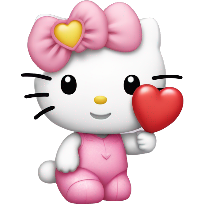 Hello kitty with heart