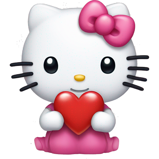 Hello kitty with heart