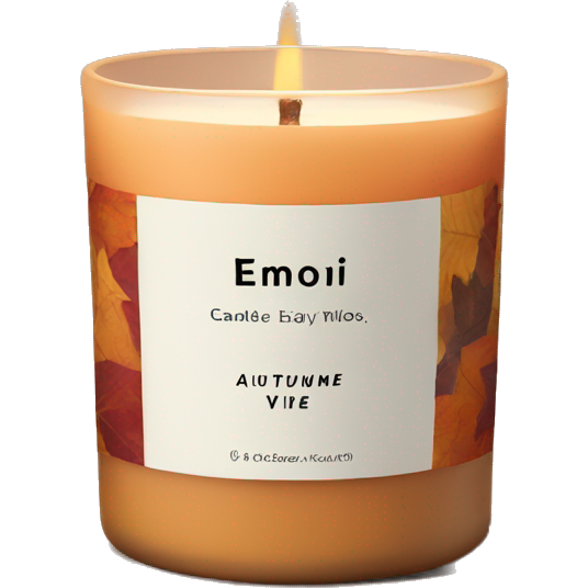Autumn vibe candle