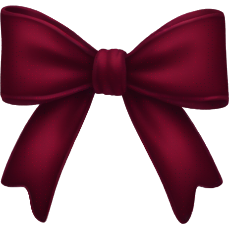 Dark red velvet aesthetic bow
