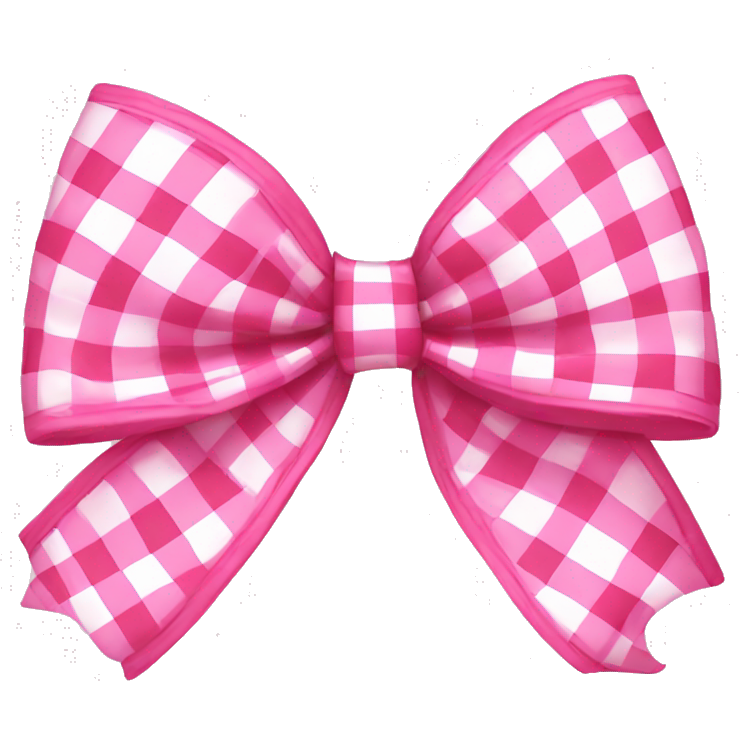 Pink gingham bow