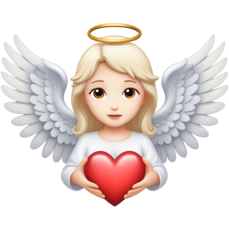 Heart with angel wings