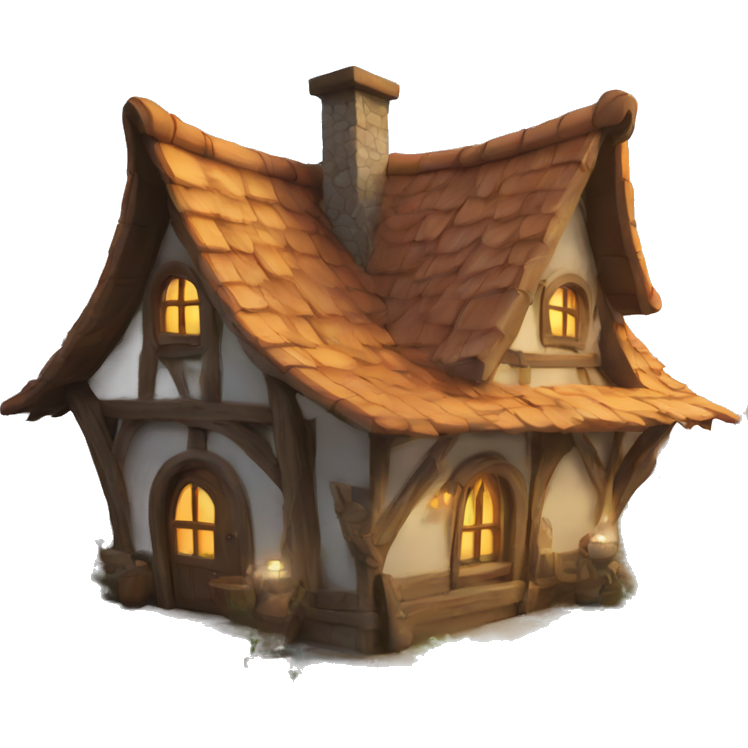 A fantasy house with fantasy elements