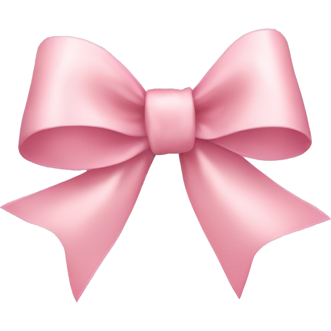 Light pink ribbon bow