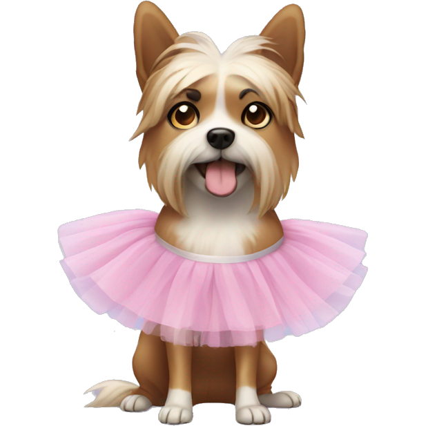 Dog wearing tutu