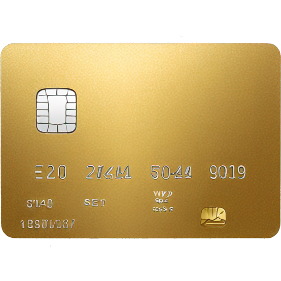 Gold credit card simple