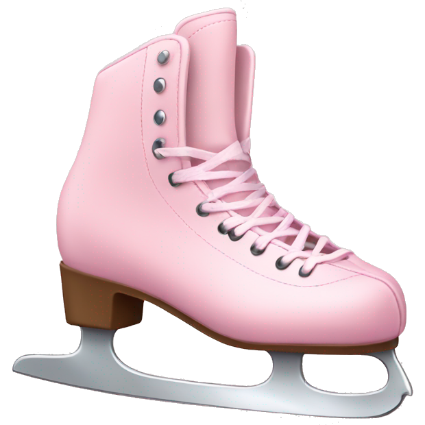 Ice skates light pink
