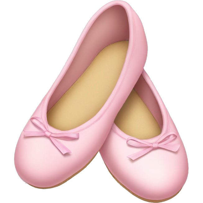 Light pink christmas ballet shoes