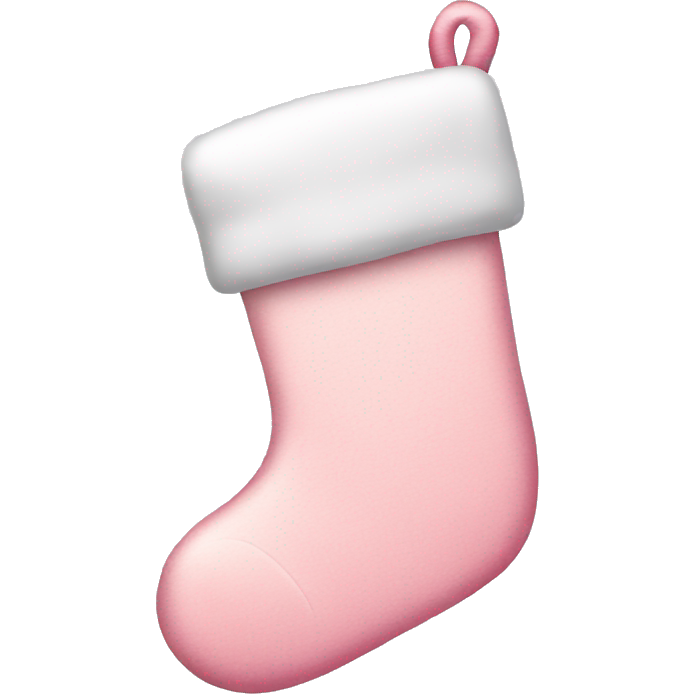 Light pink Christmas stocking