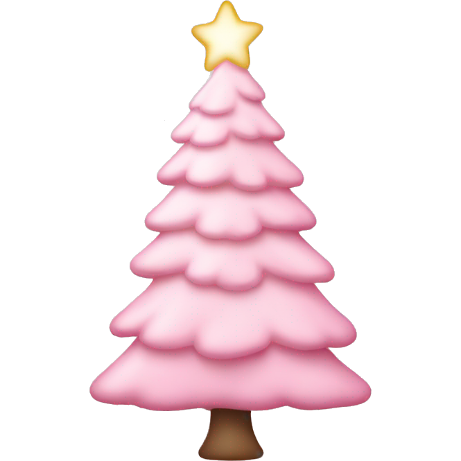 Light pink christmas tree