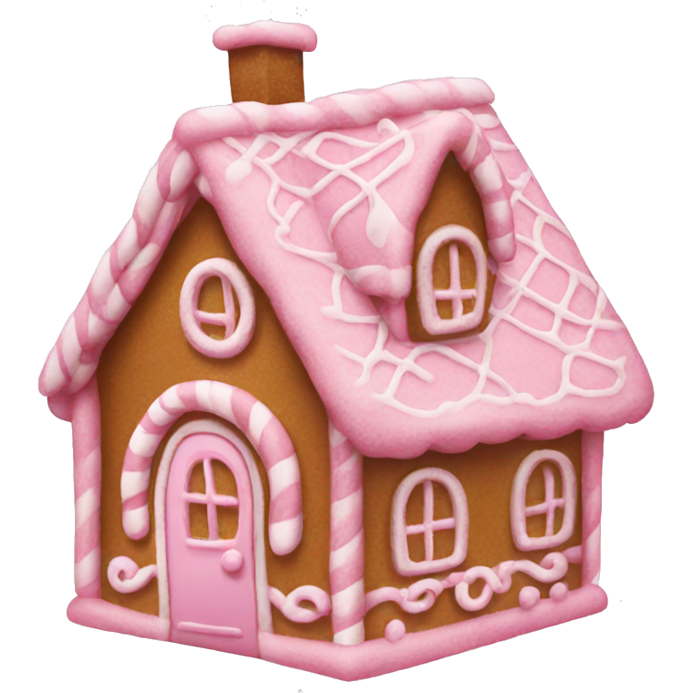 Light pink gingerbread house